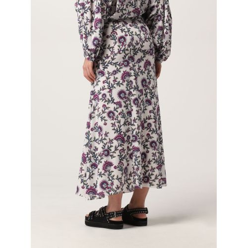 Long skirt with floral pattern