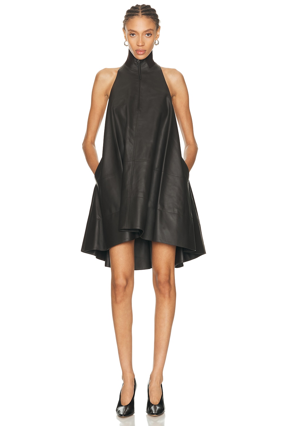 JACQUEMUS La Petite Robe Triangle in Dark Brown - Brown. 34 also
