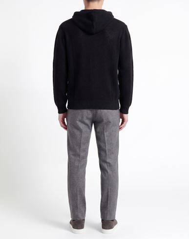 Man Sweater Black Size 40 Linen, Cotton