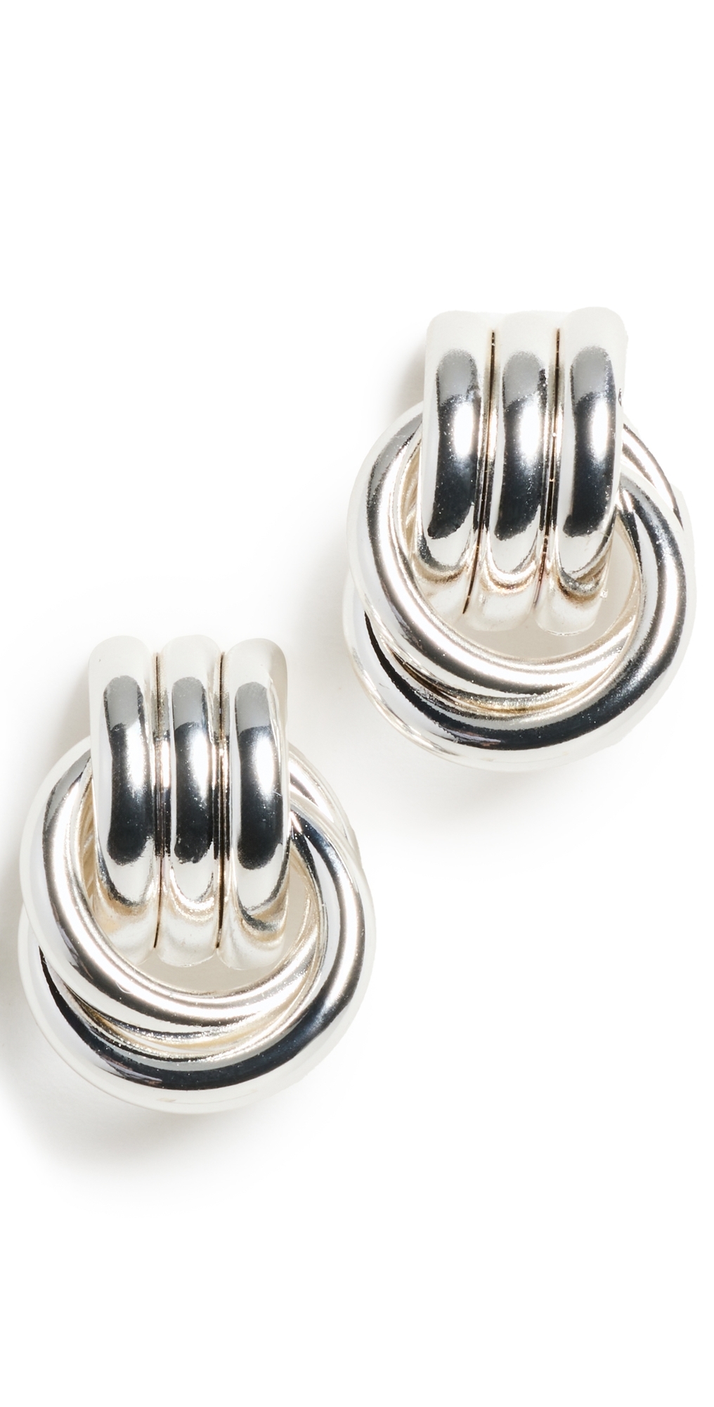 Baby Knot Silver Earrings Silver One Size