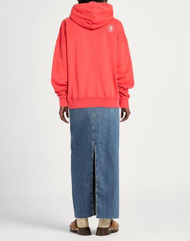 Woman Sweatshirt Red Size S Cotton