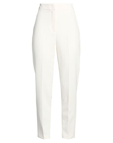 Woman Pants Off white Size S PES, Elastane