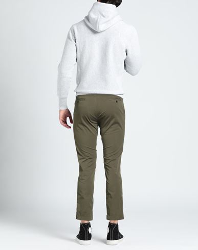 Man Pants Military green Size 32 Cotton, Polyester, Elastane