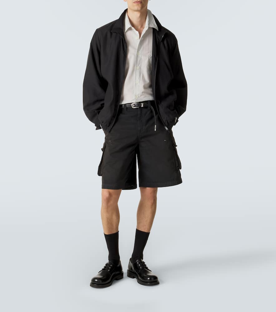 Mount herringbone cotton cargo shorts