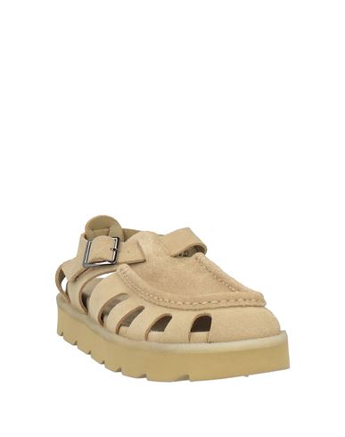 Man Sandals Khaki Size 7.5 Leather