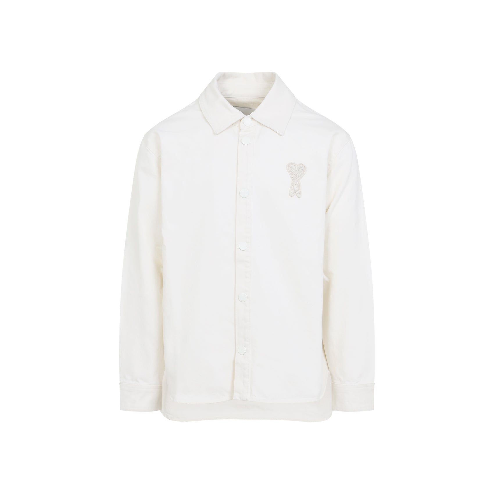Cotton Knitted Ami de Coeur Overshirt