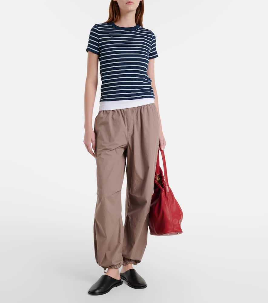 Brenda striped cotton-blend T-shirt