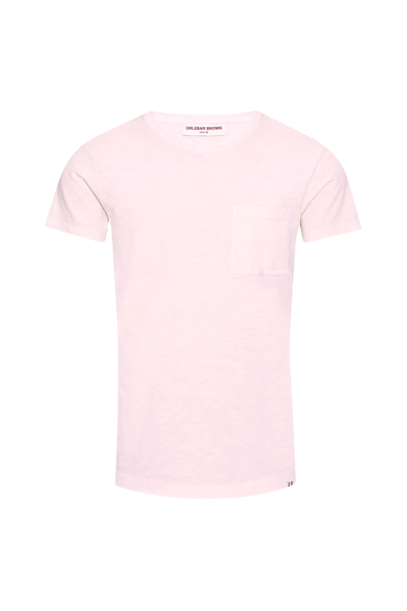 Linen Pocket T-Shirt — Pink