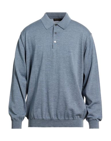 Man Sweater Sky blue Size 48 Virgin Wool