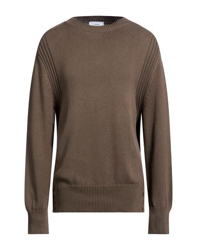 Man Sweater Khaki Size M Cotton