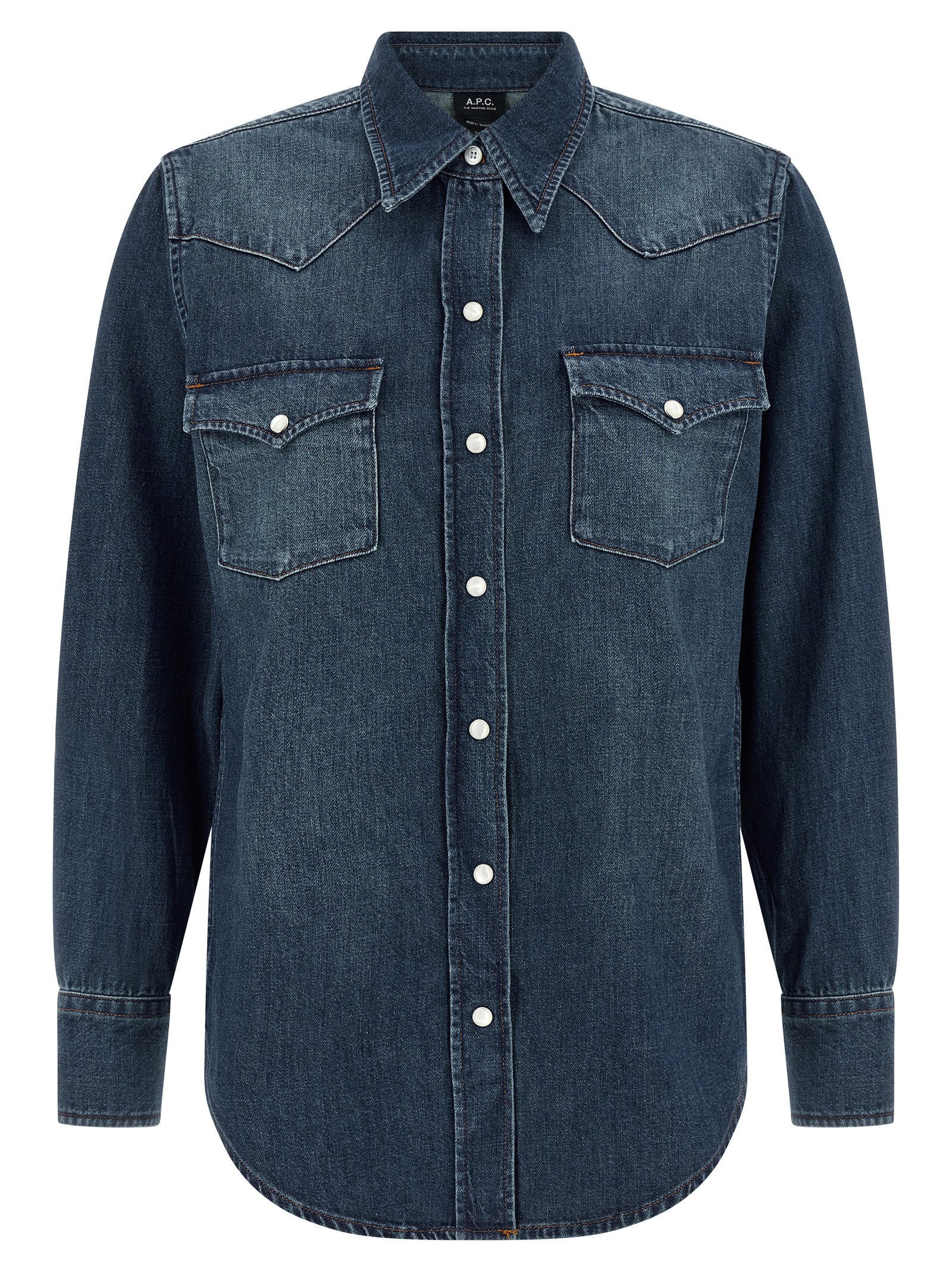 Western Denim Shirt — Indigo