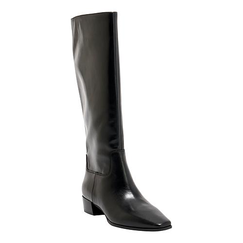 Pavla Leather or Suede Tall Boot - Wide - Black