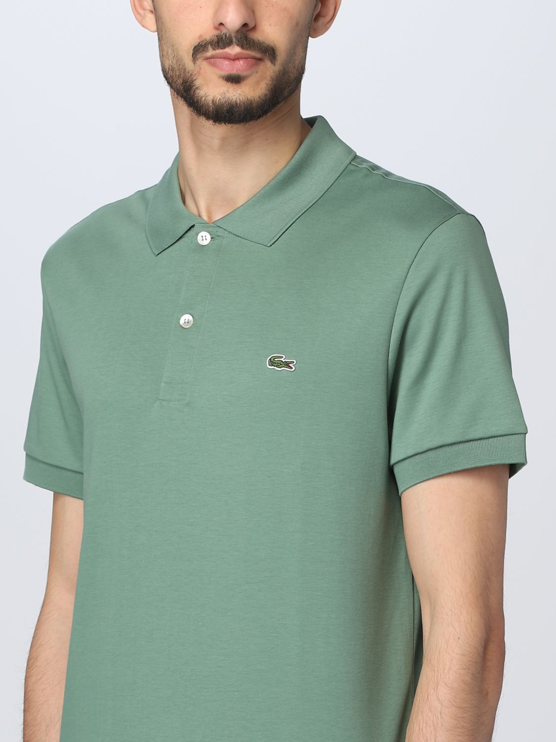 Polo Shirt Men color Green