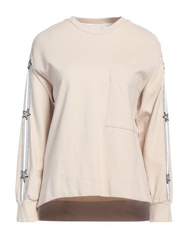Woman Sweatshirt Beige Size 8 Viscose, Nylon, Elastane