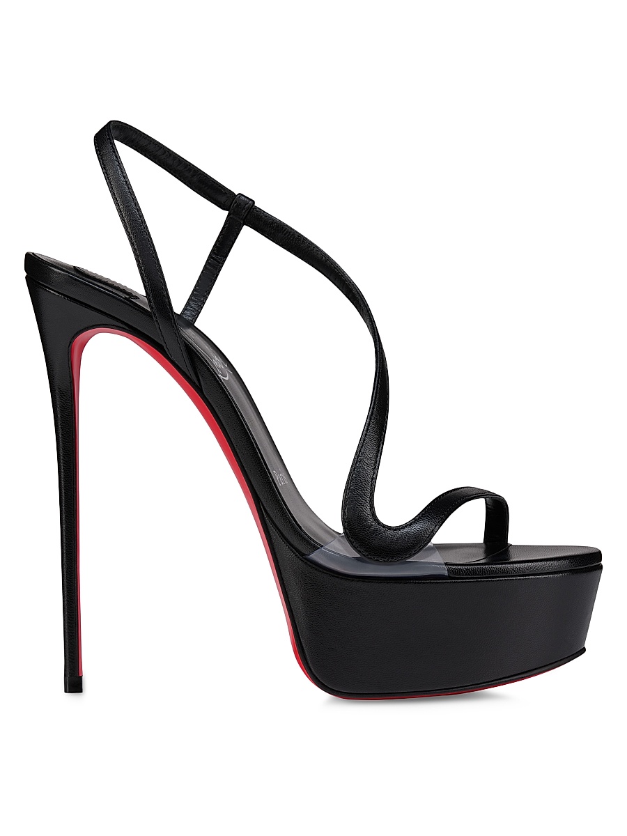 Women's Rosalie Alta 150MM Leather Sandals - Black