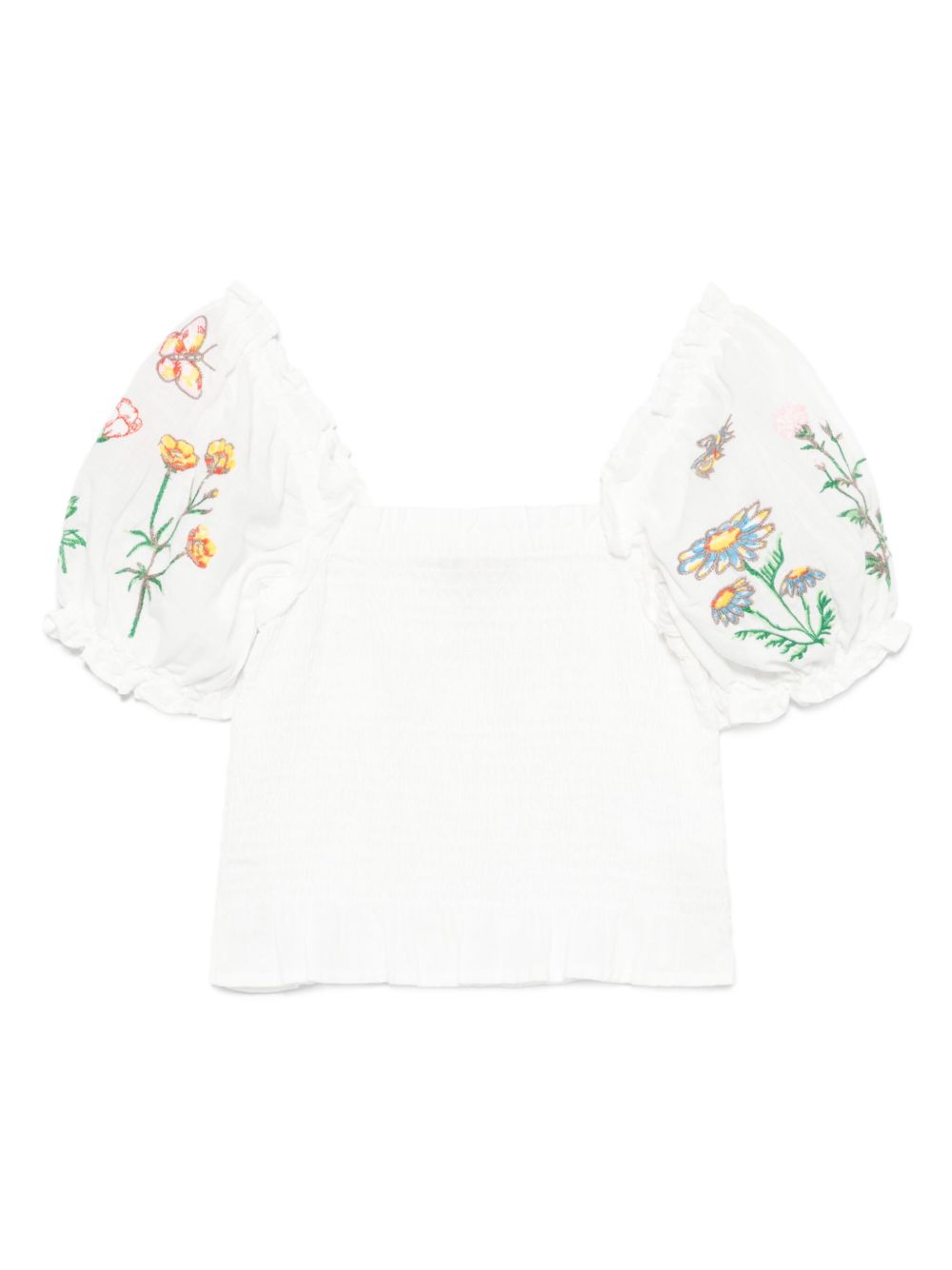 Stella McCartney Kids embroidered top - White