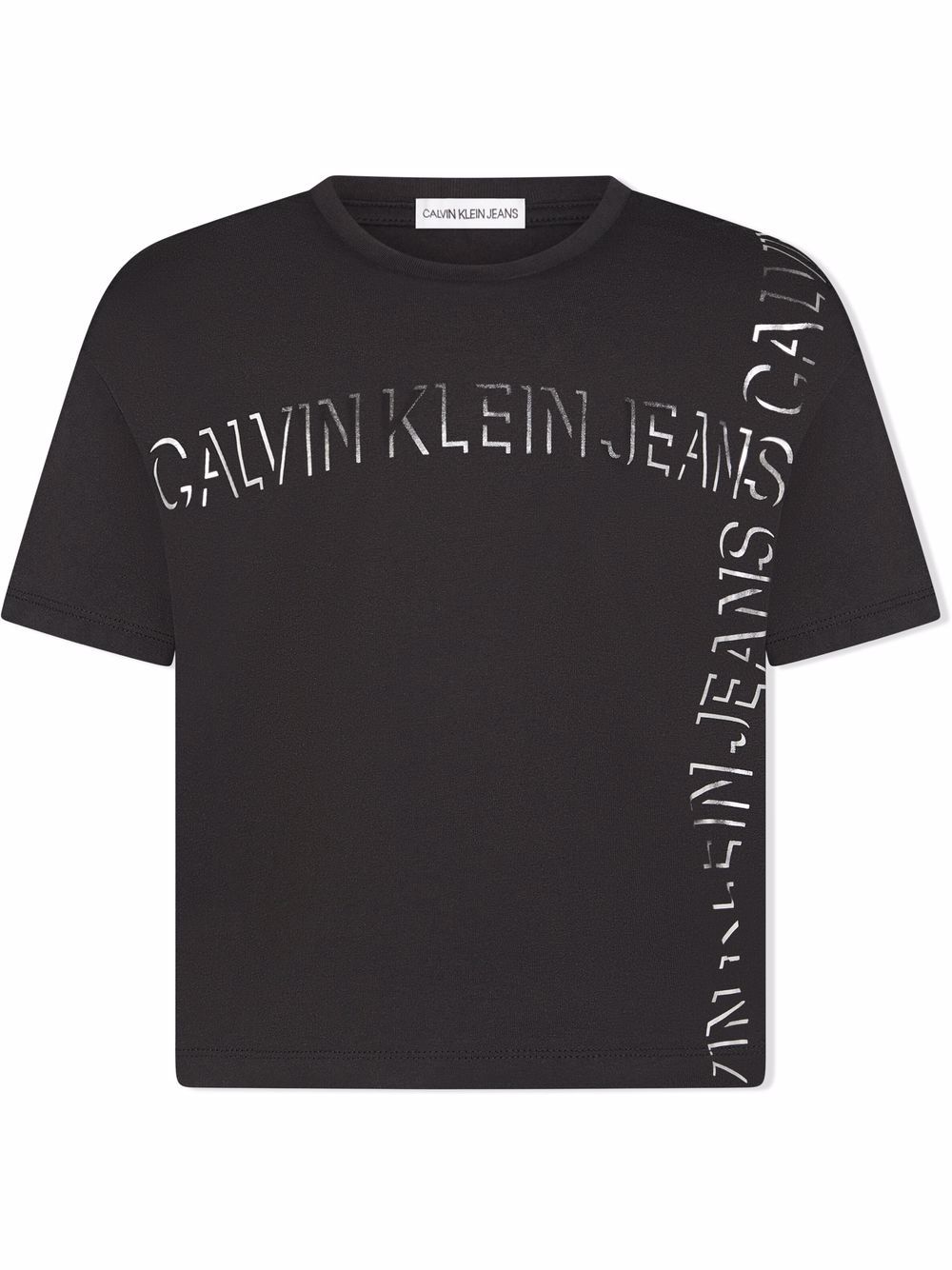 Logo-print cotton T-shirt - Black