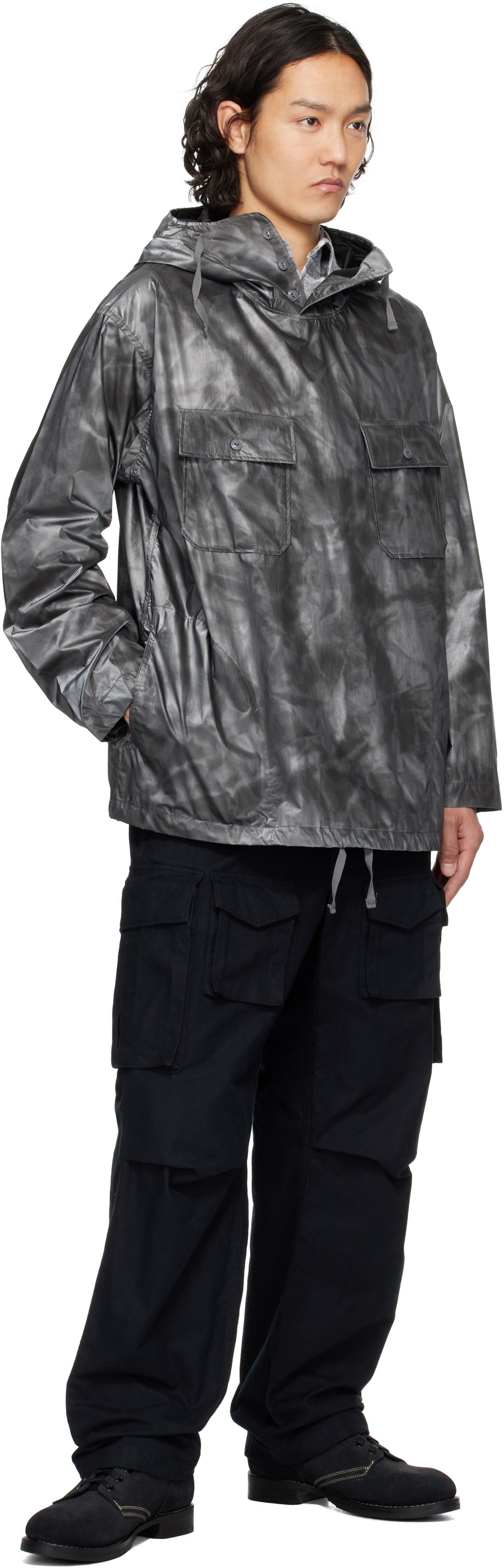 Engineered Garments Gray Cagoule Jacket