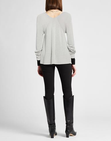 Woman Cardigan Grey Size 14 Cotton, Viscose, Polyester