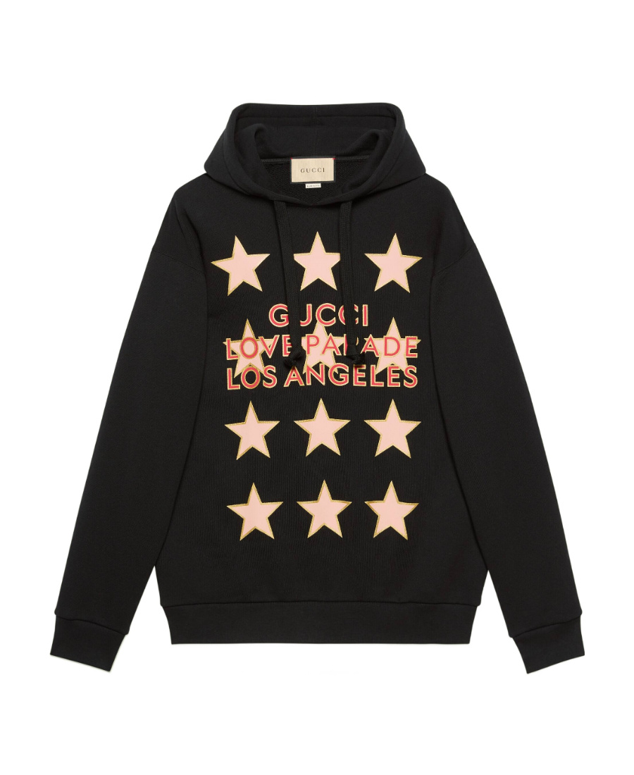 Star-print hoodie