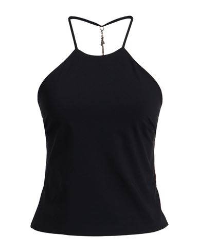 Woman Top Black Size 2 Polyamide, Elastane