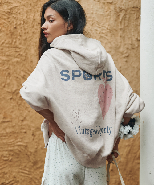 Star Sporty Hoodie Zip-Up