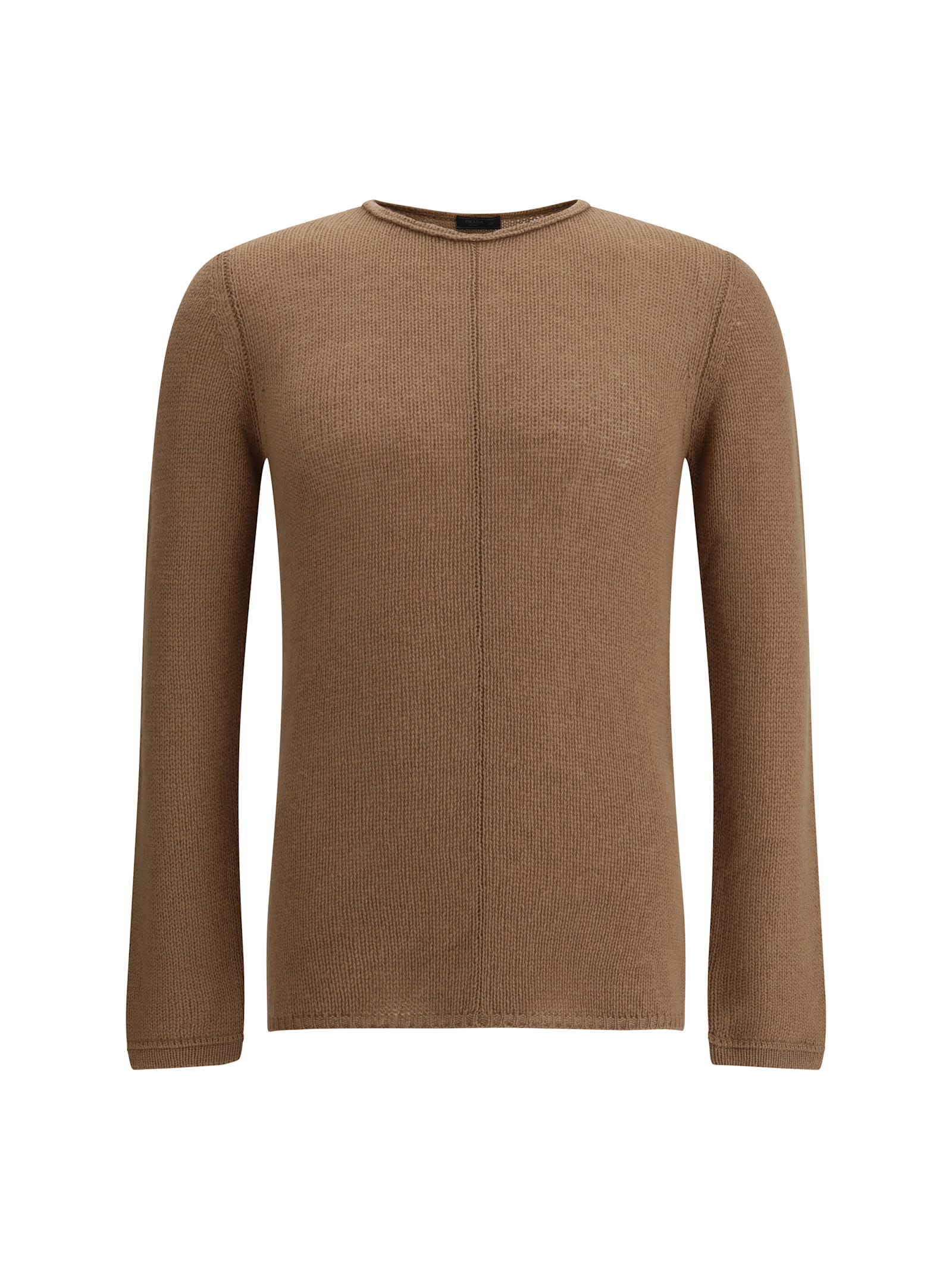 Brown Long Sleeves Cashmere Sweater