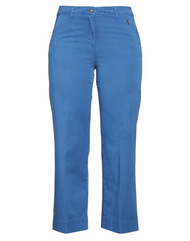 Woman Pants Light blue Size 10 Cotton, Elastane