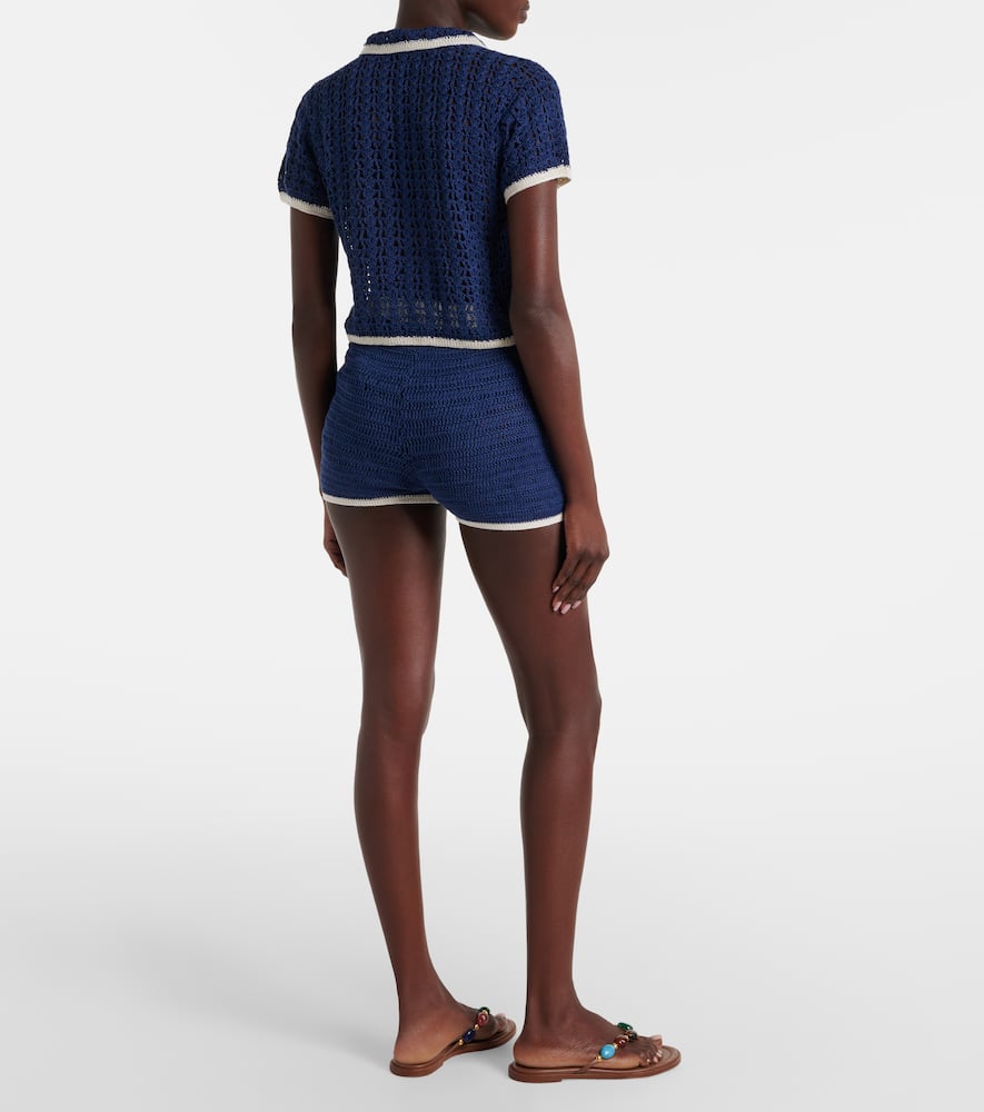 Crochet cotton shorts