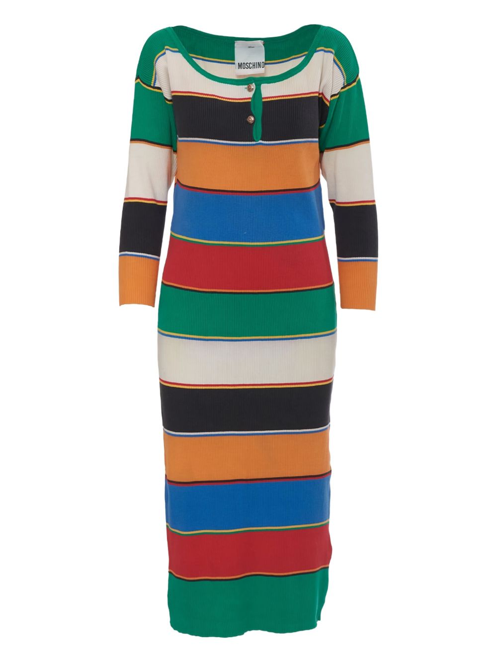 1990 knitted dress - Neutrals