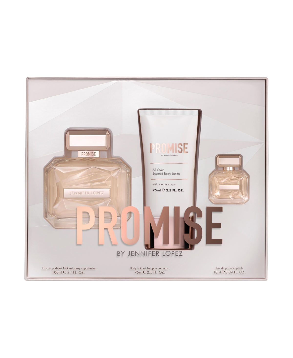 Promise 100ml Edp and 75ml Body Lotion and 10ml Mini Gift Set - Pink Overflow