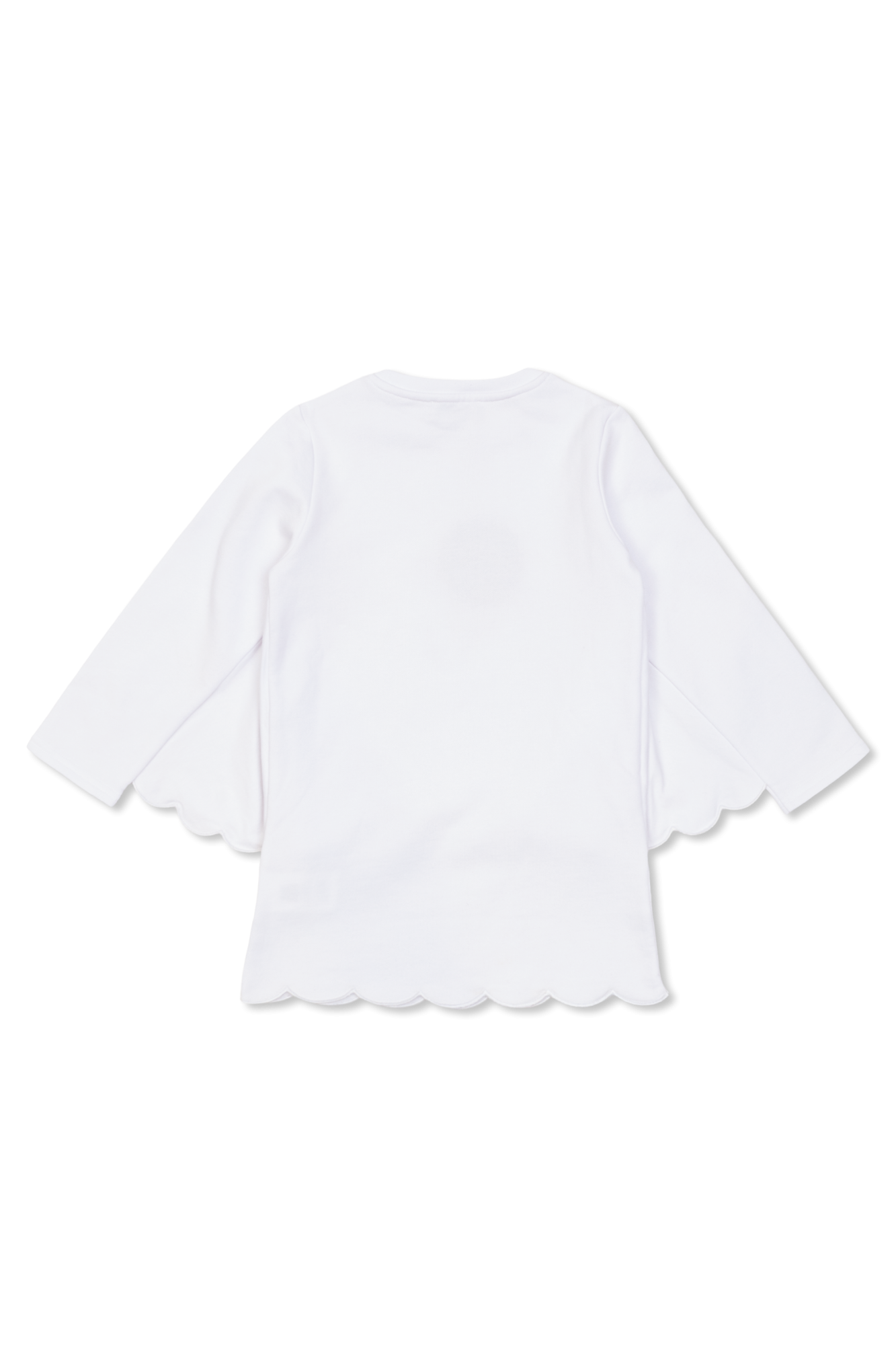 Dress With Print, Unisex, White