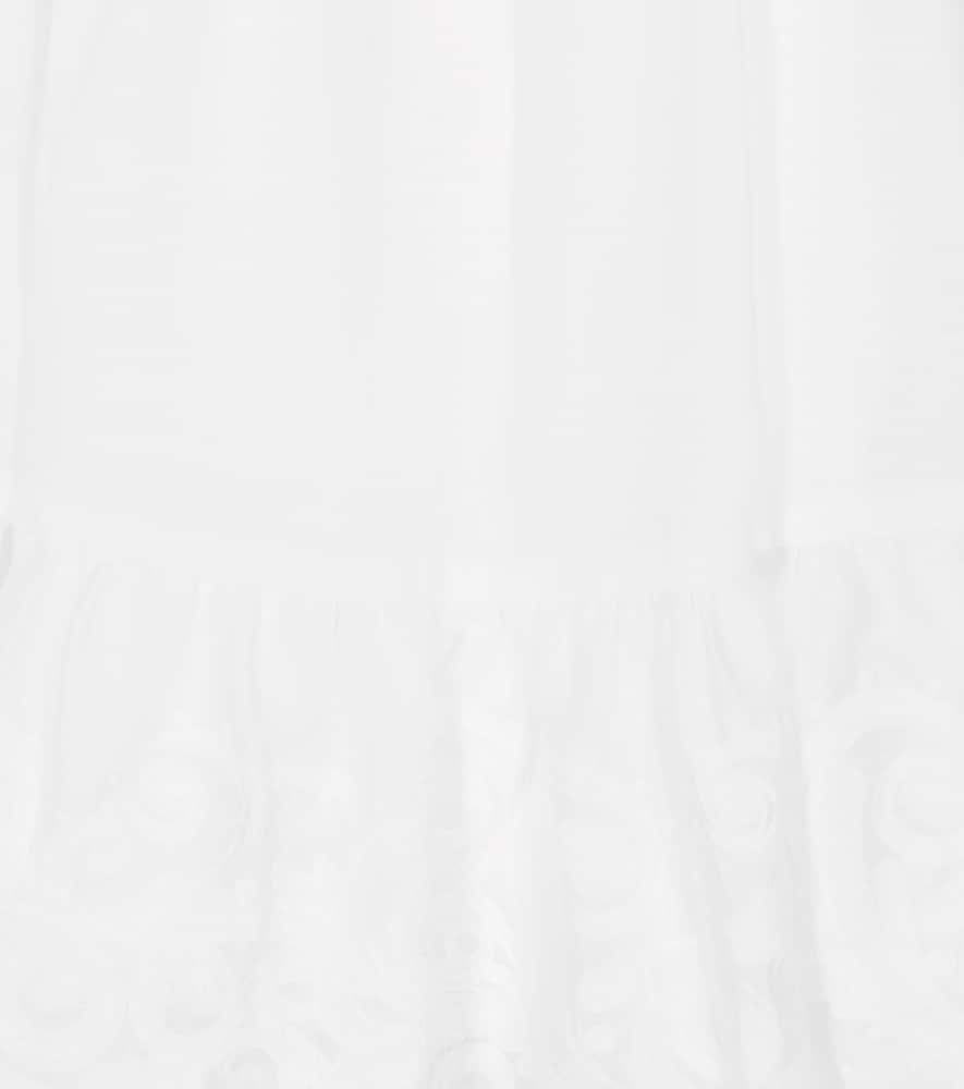 Zimmermann Kids Anneke embroidered cotton dress