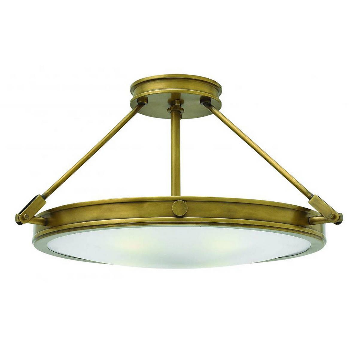 Heritage Brass LED Semi-Flush Mount from the Collier Collection