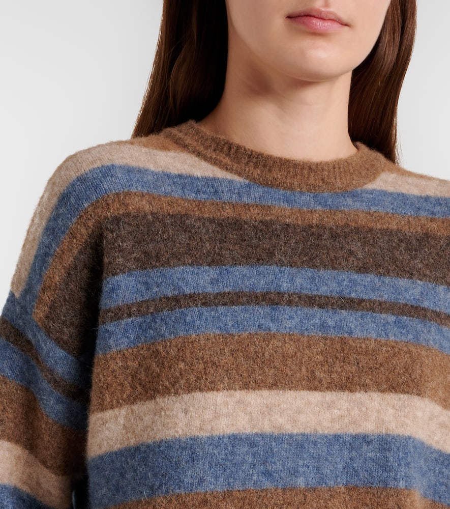 Smmvolare striped alpaca-blend sweater