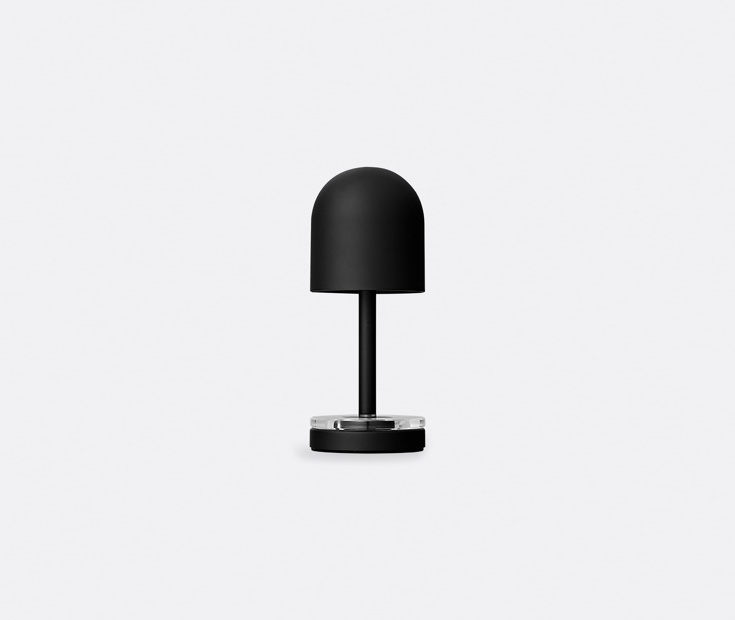 'luceo' Portable Lamp, Black And Clear