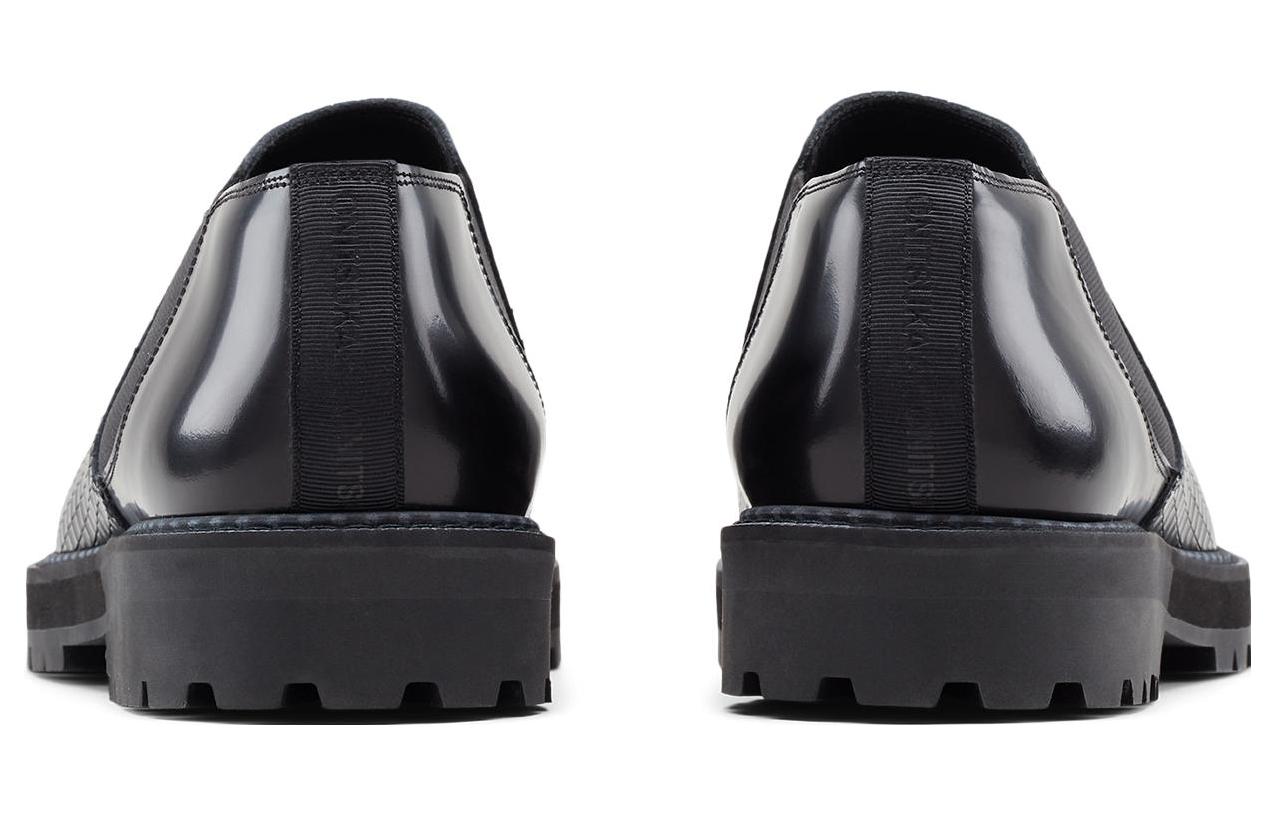 Side Gore Leather Ankle Boots 'Black'
