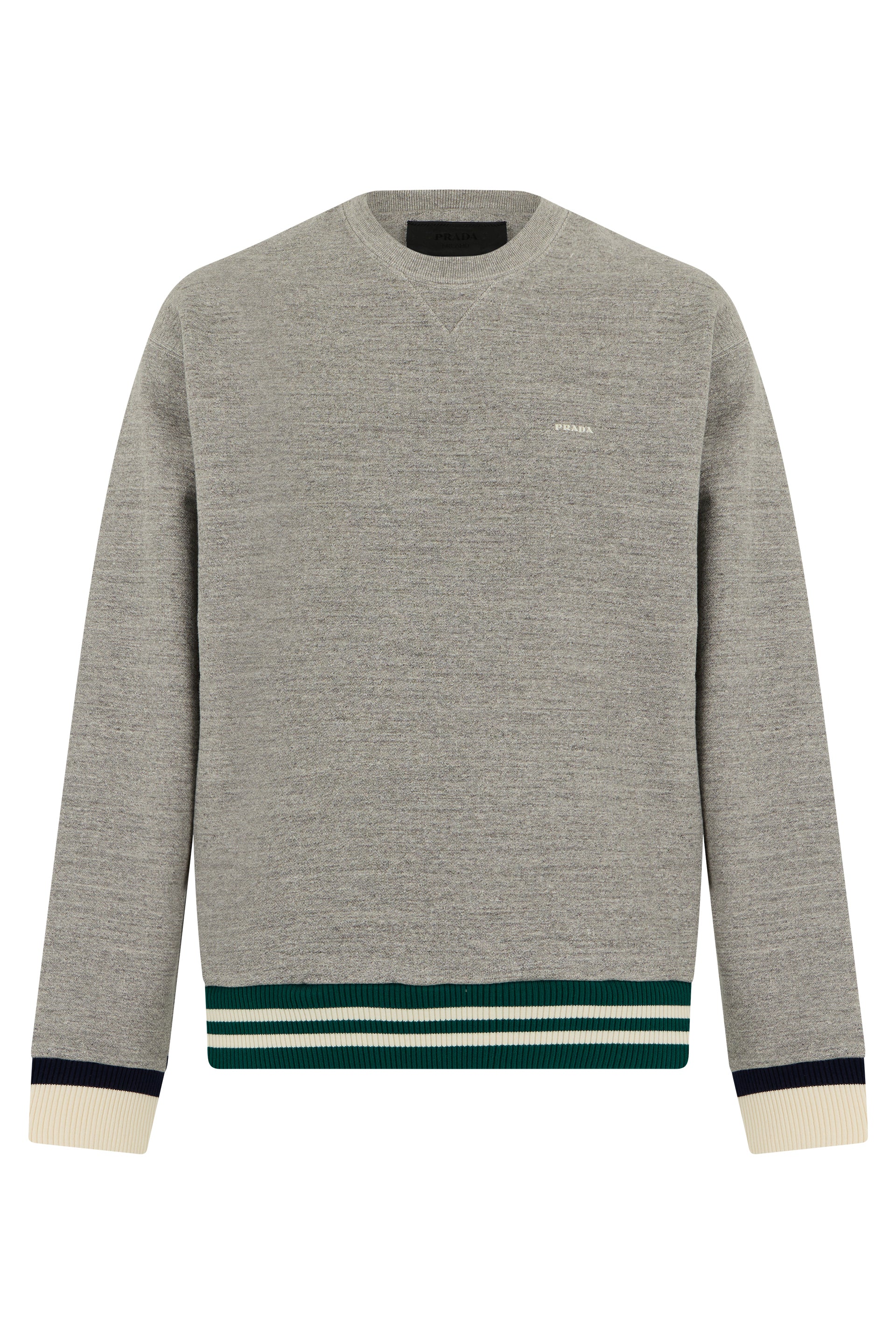 Cotton Long-Sleeve Round Neck Sweatshirt for Men