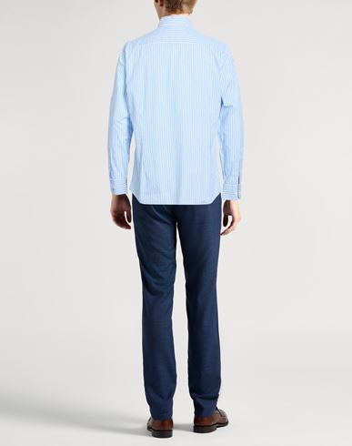 Man Shirt Light blue Size L Cotton