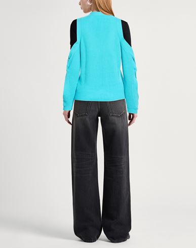 Woman Cardigan Turquoise Size XS Cotton