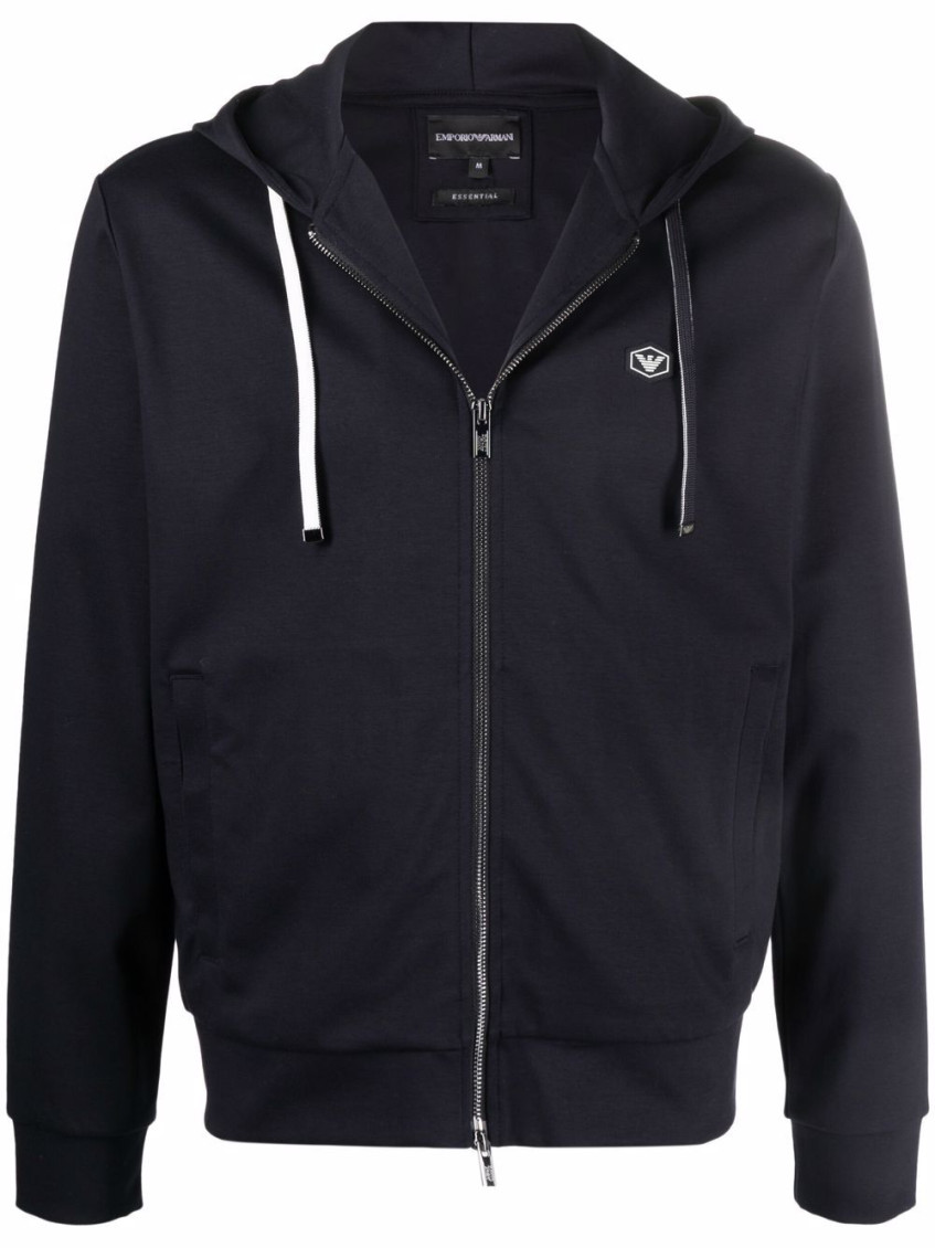 Navy Blue Hood Sweatshirt
