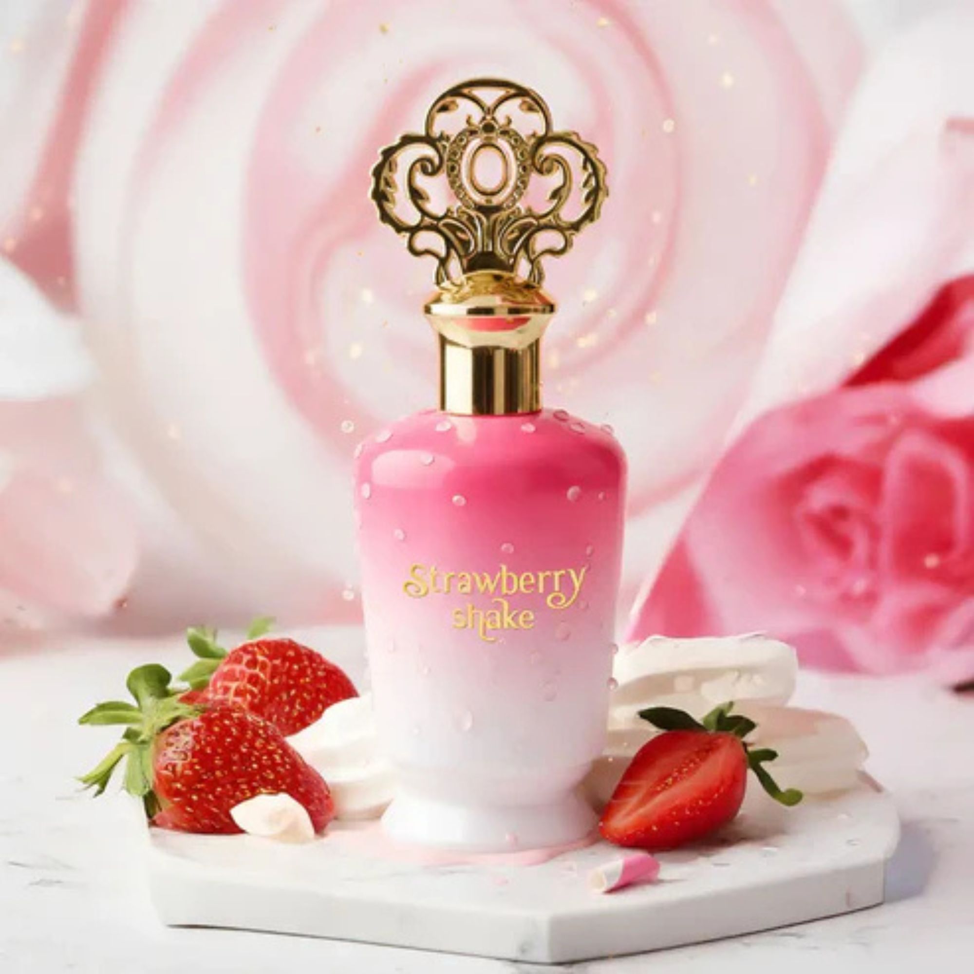 Khadlaj Perfumes Women's Strawberry Shake 100ml Eau de Parfum fragrance for in Clear