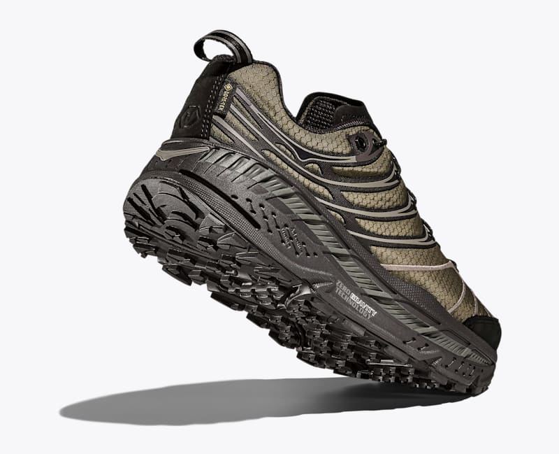 HOKA Stinson Evo GTX HAVEN Shoes in Jet Black/Tarmac