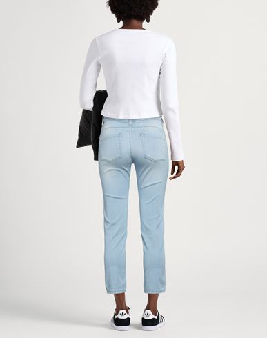 Woman Jeans Blue Size 4 Cotton, Elastane