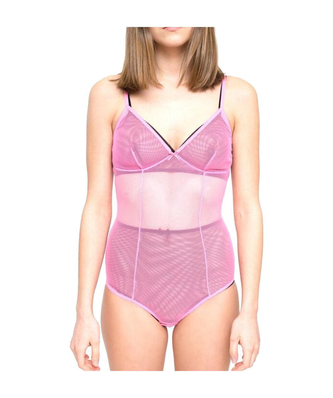 Mesh-panelled bodysuit
