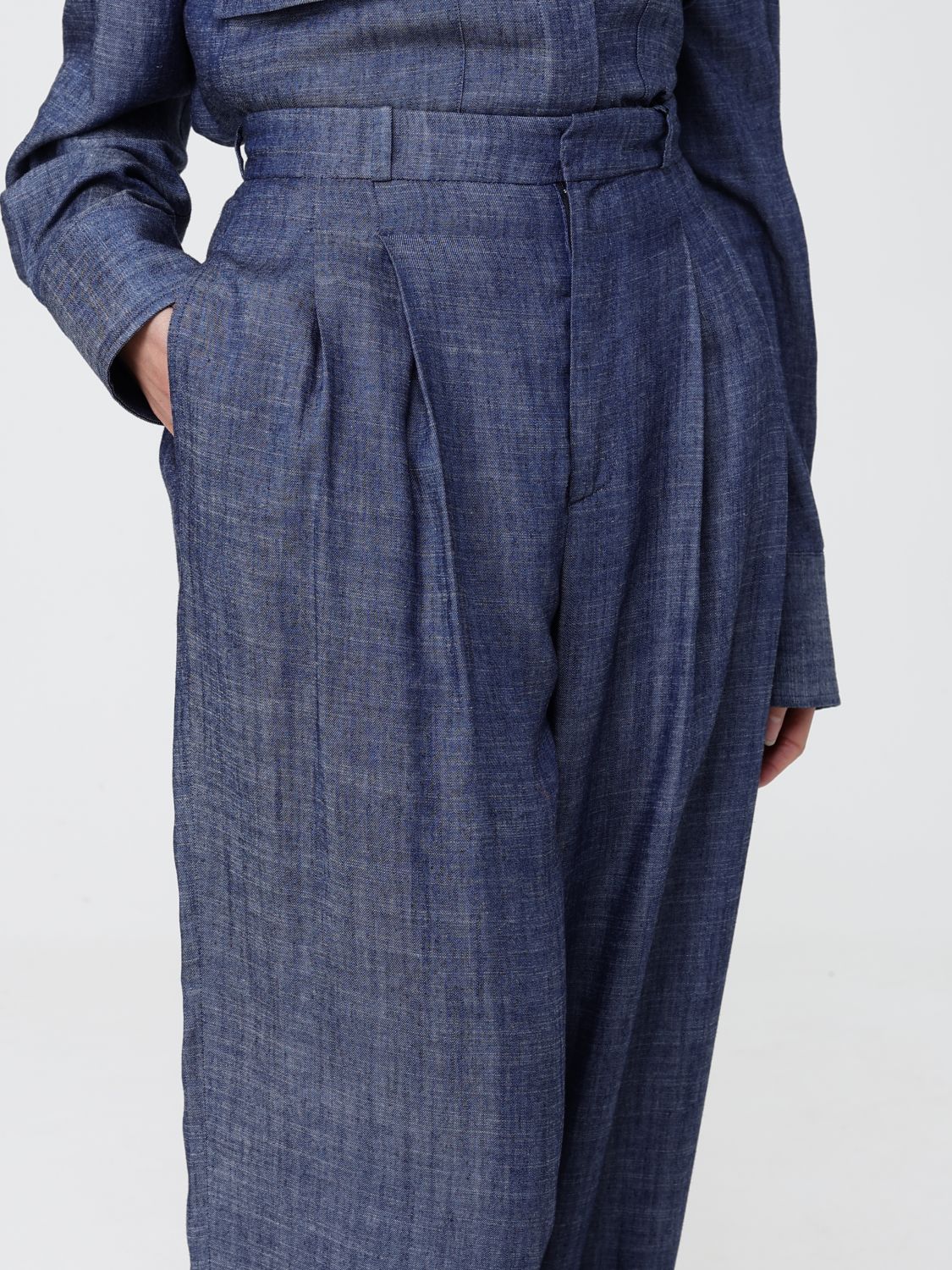 Pants Woman color Blue