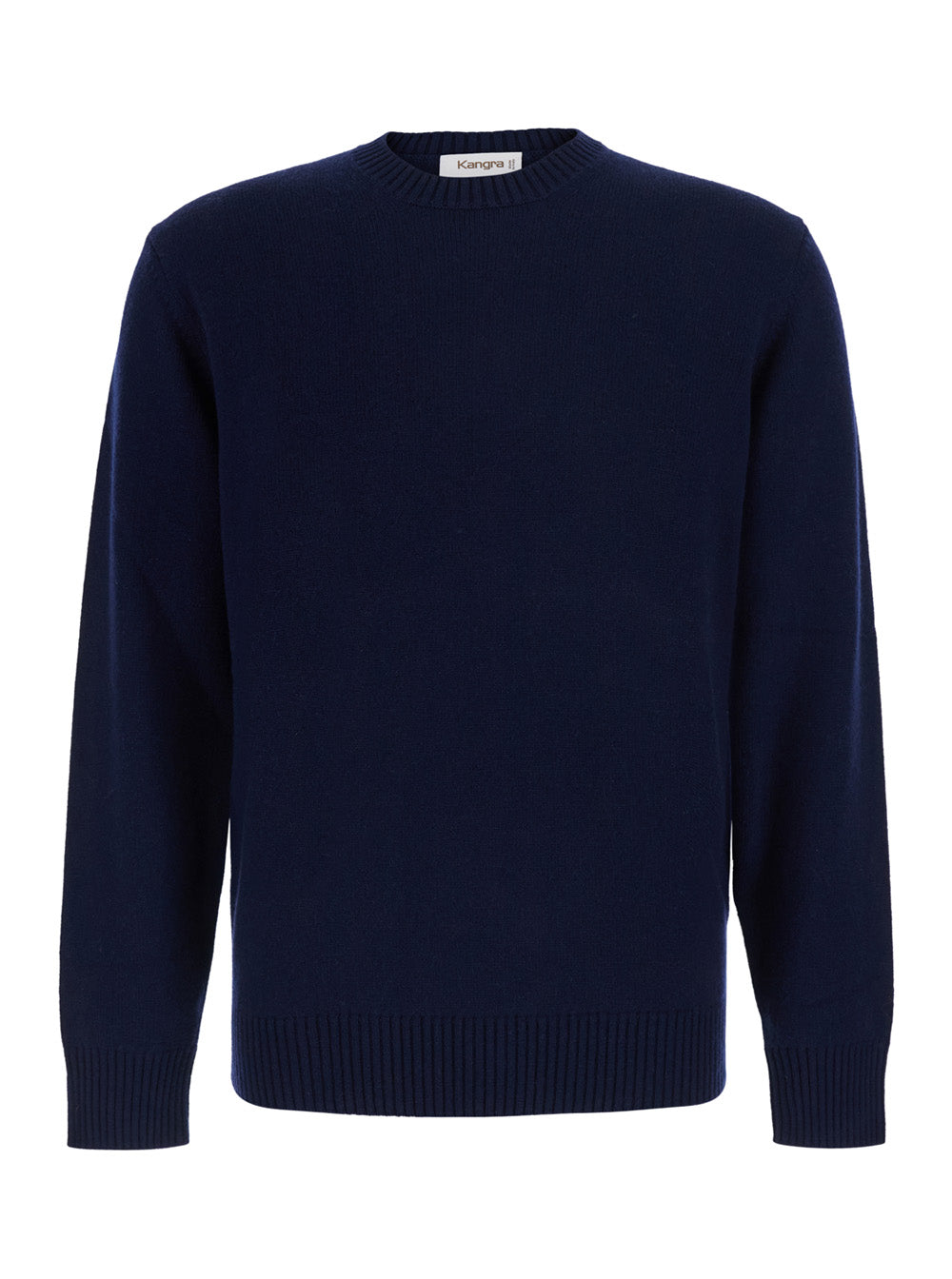 Wool-Cashmere Blend Sweater — Navy