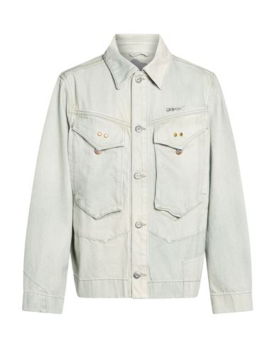 Man Denim outerwear Sage green Size M Cotton