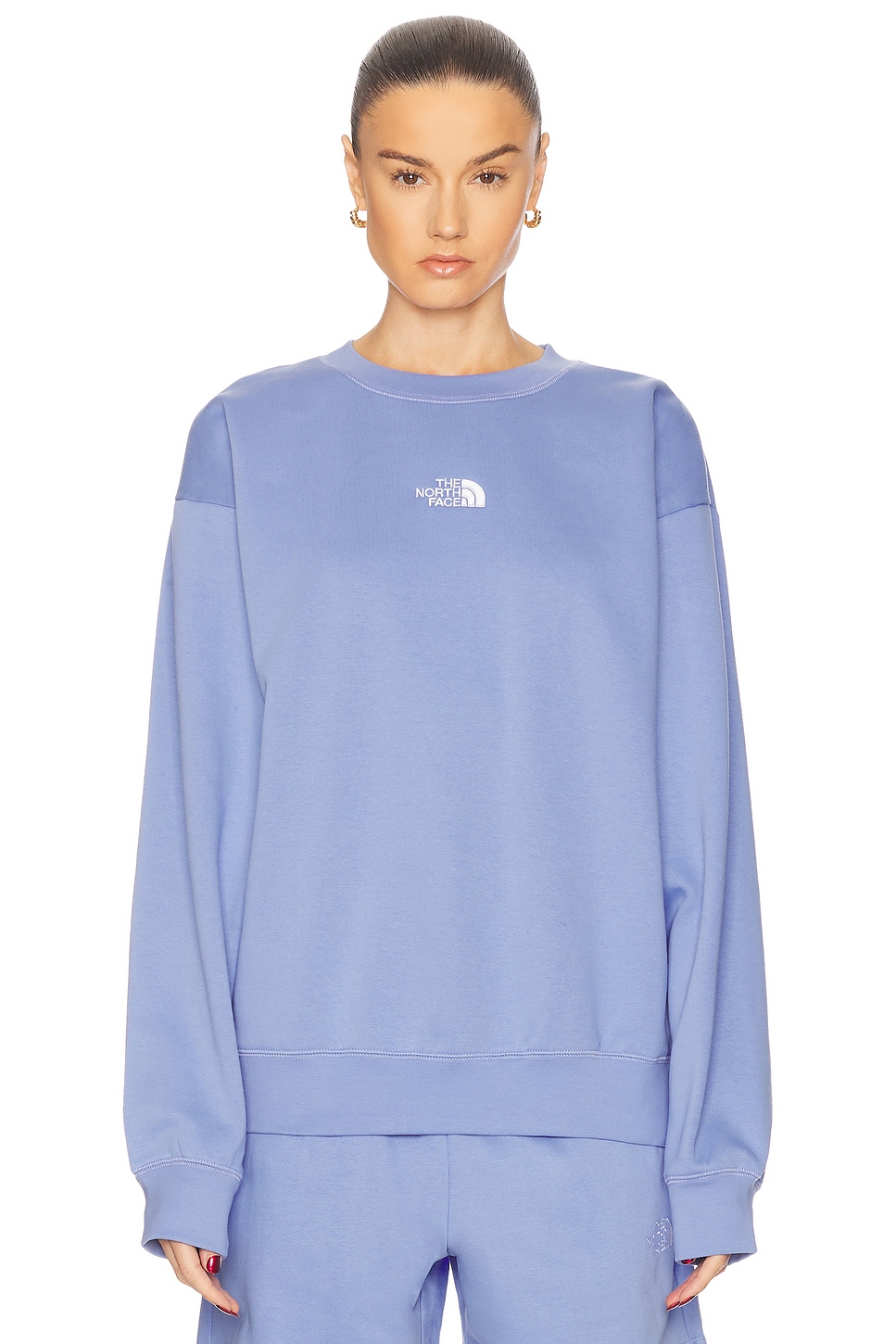 The North Face Oversize Crewneck Sweatshirt in Virtual Blue - Blue.  XS also in L, M