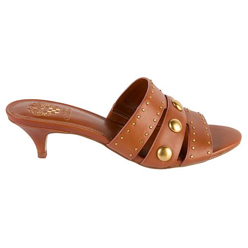 Kyler Leather Studded Sandal - Black